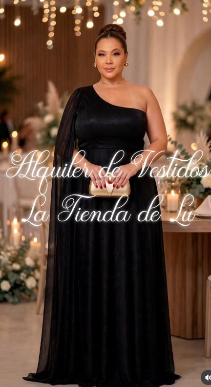 Vestido de gala negro