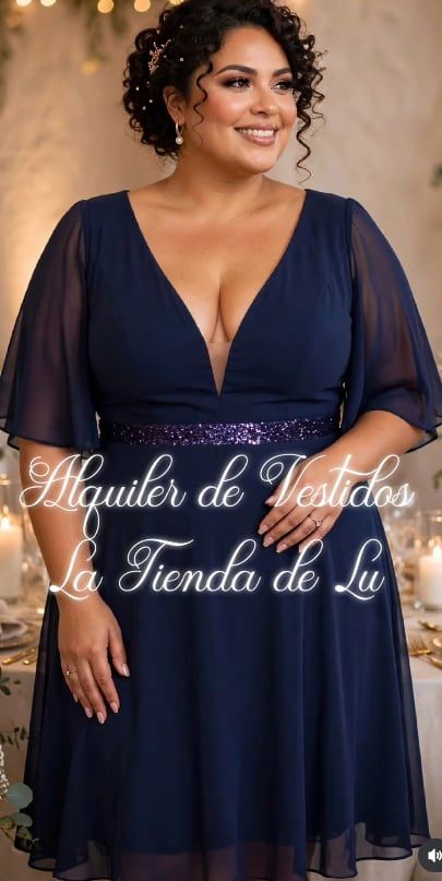 Vestido azul noche